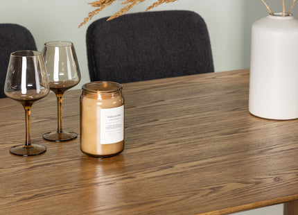 Venture Home Yesterday & Isolde Matstolar 2-pack Svart + Ovala Matbord 180 x 90 Nature