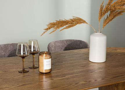 Venture Home Modesto & Isolde Matstolar 2-pack Brun + Ovala Matbord 180 x 90 Nature