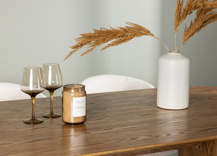 Venture Home Chico & Isolde Matstolar 2-pack Vit + Ovala Matbord 180 x 90 Nature