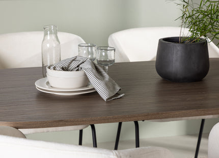 Venture Home Day & Andy Matstolar 2-pack Offwhite + Ovala Matbord 180 x 90 Nature