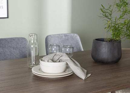 Venture Home Rosie & Andy Matstolar 2-pack Grå + Ovala Matbord 180 x 90 Nature