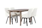 Venture Home Rosie & Andy Matstolar 2-pack Beige + Ovala Matbord 180 x 90 Nature