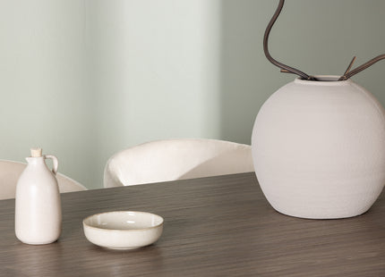 Venture Home Berit & Andy Matstolar Beige + Ovala Matbord 180 x 90 Nature