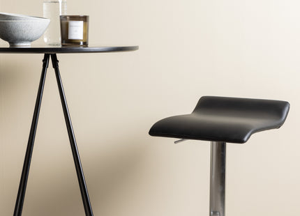 Venture Home Jonna & Bistro Barstolar 2-pack Svart + Barbord ⌀60 Svart
