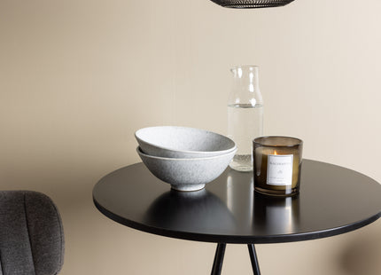 Venture Home Bell & Bistro Barstolar 2-pack Grå + Barbord ⌀60 Svart