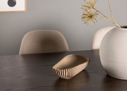 Furniture Fashion & Venture Home Ystad & Polar Rektangulära Matbord 220 x 100 Mocca + Matstolar 2-pack Beige