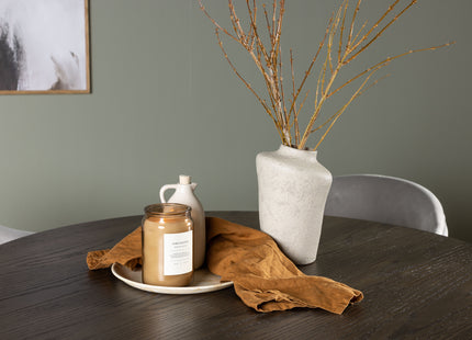 Venture Home Olivia & Evelina Runda Matbord ⌀110 Mocca + Matstolar 2-pack Grå