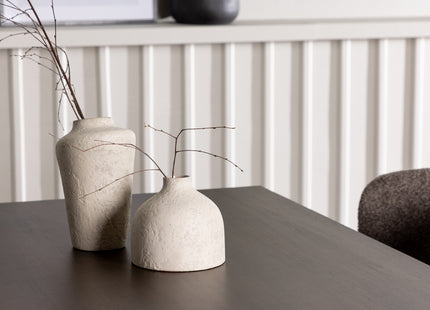 Venture Home Modesto & Kaseidon Matstolar 2-pack Brun + Rektangulära Matbord 120 x 80 Mörkbrun