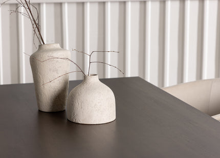Venture Home Berit & Kaseidon Matstolar Beige + Rektangulära Matbord 120 x 80 Mörkbrun