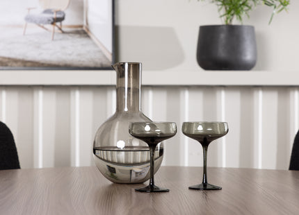 Venture Home Durango & Yesterday Runda Matbord ⌀120 Valnöt + Matstolar 2-pack Svart