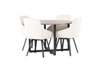 Venture Home Durango & Rosie Runda Matbord ⌀120 Valnöt + Matstolar 2-pack Beige