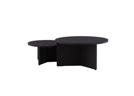 Vind Saltö Soffbord ⌀85 Svart + Soffbord ⌀65 Svart