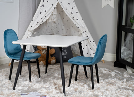 Venture Home Polar Barnstolar Blå + Barnbord 50 x 80 x 60