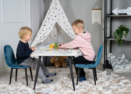 Venture Home Polar Barnstolar Blå + Barnbord 50 x 80 x 60