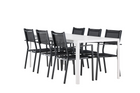 Venture Home Copacabana & Break Matgrupp Med 6st Matstolar Svart/Vit