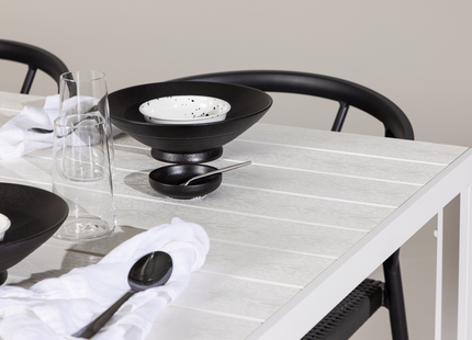 Venture Home Stina & Break Matgrupp Utomhus Med 6st Matstolar Svart/Vit