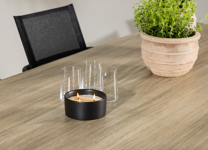 Venture Home Alina & Merlo Matgrupp Utomhus Med 6st Matstolar Svart/Vit