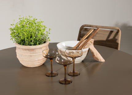 Venture Home Lindos & Santa Fe Matgrupp Utomhus Med 4st Matstolar Brun