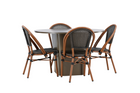Venture Home Santa Fe & Guarda Matgrupp Utomhus Med 4st Matstolar Svart/Brun