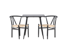 Venture Home Alfons & Polar Matgrupp Med 2st Matstolar Svart