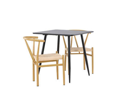Venture Home Alfons & Polar Matgrupp Med 2st Matstolar Beige/Svart