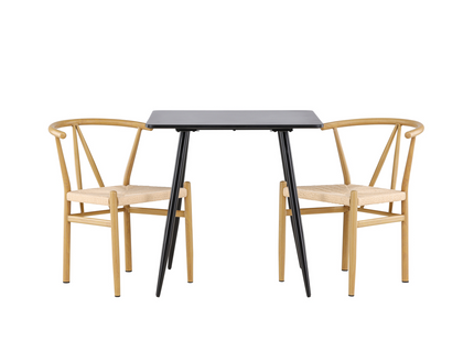 Venture Home Alfons & Polar Matgrupp Med 2st Matstolar Beige/Svart