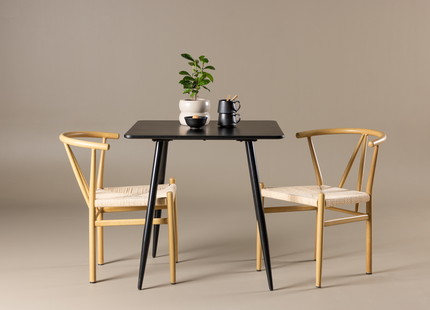 Venture Home Alfons & Polar Matgrupp Med 2st Matstolar Beige/Svart