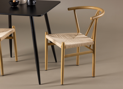 Venture Home Alfons & Polar Matgrupp Med 2st Matstolar Beige/Svart