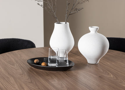 Venture Home Modesto & Olivia Matstolar 2-pack Svart + Runda Matbord ⌀110 Brun