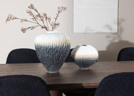 Venture Home Polar & Olivia Matstolar 2-pack Svart + Rektangulära Matbord 210 x 100 Mocca