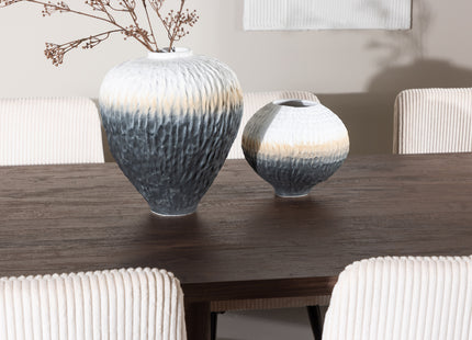 Venture Home Leone & Olivia Matstolar 2-pack Beige + Rektangulära Matbord 210 x 100 Mocca