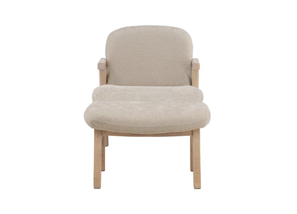 Venture Home Rile Ottoman 60 x 42 x 70 Beige + Fåtölj Beige
