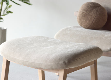Venture Home Rile Ottoman 60 x 42 x 70 Beige + Fåtölj Beige