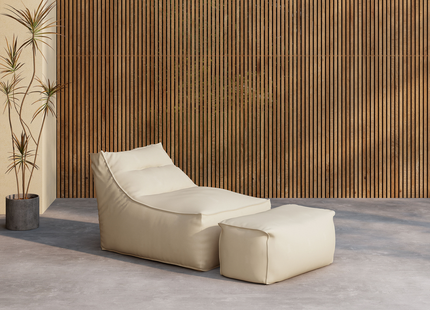 Venture Home Redang Loungefåtölj Utomhus Beige + Fotpuff