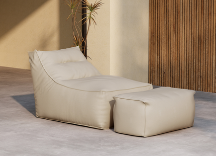 Venture Home Redang Loungefåtölj Utomhus Beige + Fotpuff