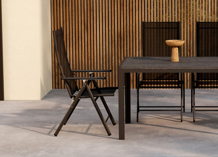 Venture Home Levanzo & Mirko Matgrupp Utomhus Med 4st Matstolar Svart