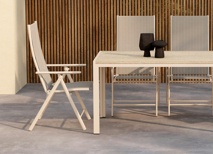 Venture Home Levanzo & Mirko Matgrupp Utomhus Med 4st Matstolar Beige