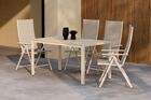 Venture Home Levanzo & Mirko Matgrupp Utomhus Med 4st Matstolar Beige