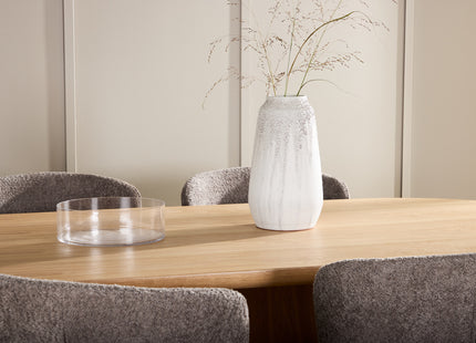 Venture Home Stjärnö & Astoria Ovala Matbord 200 x 90 Nature + Matstolar 2-pack Brun
