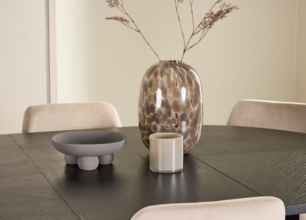 Venture Home Night & Strada Matstolar 2-pack Beige + Rektangulära Matbord ⌀120 Svart