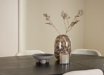 Venture Home Strada & Lilja Rektangulära Matbord ⌀120 Svart + Matstolar 2-pack Beige