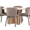 Venture Home Strada & Astoria Rektangulära Matbord ⌀120 Whitewash + Matstolar 2-pack Brun
