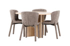 Venture Home Strada & Astoria Rektangulära Matbord ⌀120 Whitewash + Matstolar 2-pack Brun
