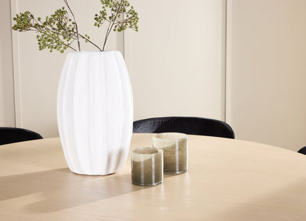 Venture Home Edina & Copenhagen Matstolar 2-pack Svart + Runda Matbord ⌀140 Whitewash