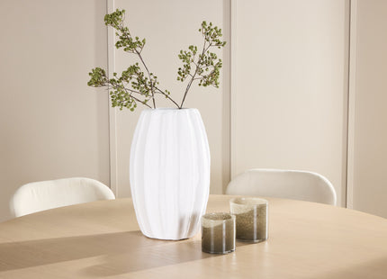 Venture Home Copenhagen & Lilja Runda Matbord ⌀140 Whitewash + Matstolar 2-pack Beige