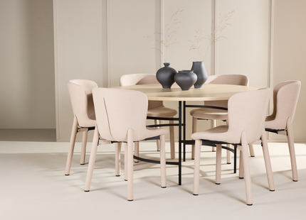 Venture Home Copenhagen & Astoria Med 6st Matstolar Rentvå/Beige