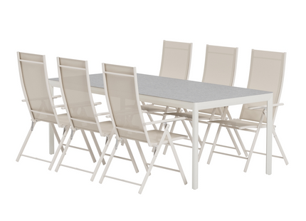 Venture Home Levanzo & Lino Matgrupp Utomhus Med 6st Matstolar Beige