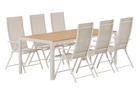 Venture Home Break & Levanzo Matgrupp Utomhus Med 6st Matstolar Beige