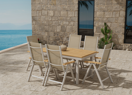 Venture Home Panama Matgrupp Utomhus Med 6st Matstolar