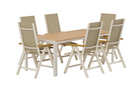 Venture Home Break & Panama Matgrupp Utomhus Med 6st Matstolar Beige